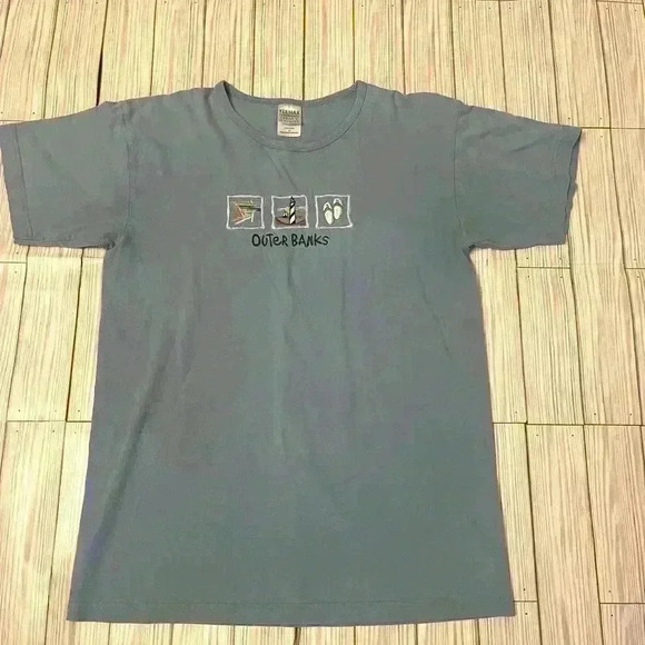 Y2K embroidered Outer Banks TShirt - Picture 1 of 4